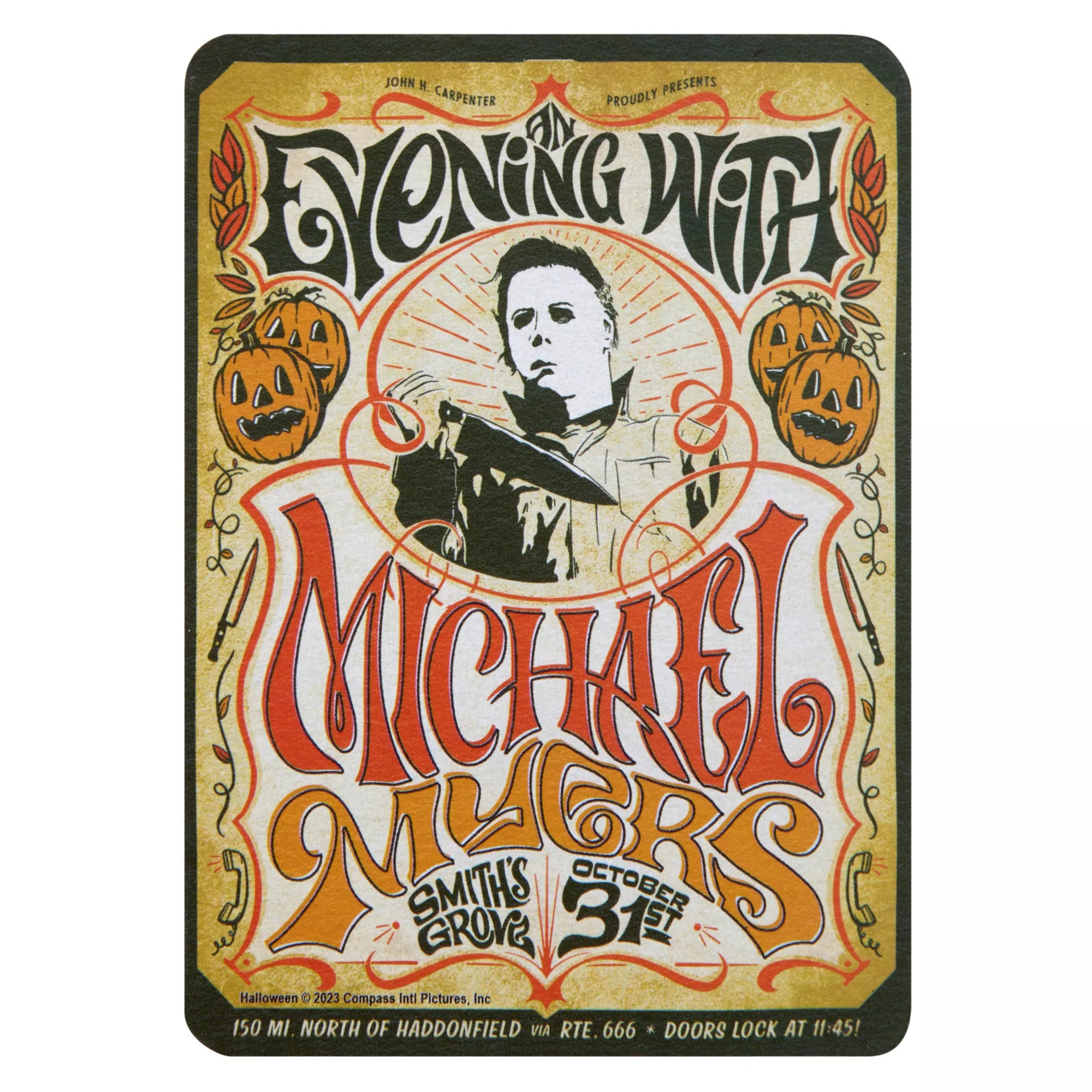 Michael Myers Retro Poster Magnet - Halloween