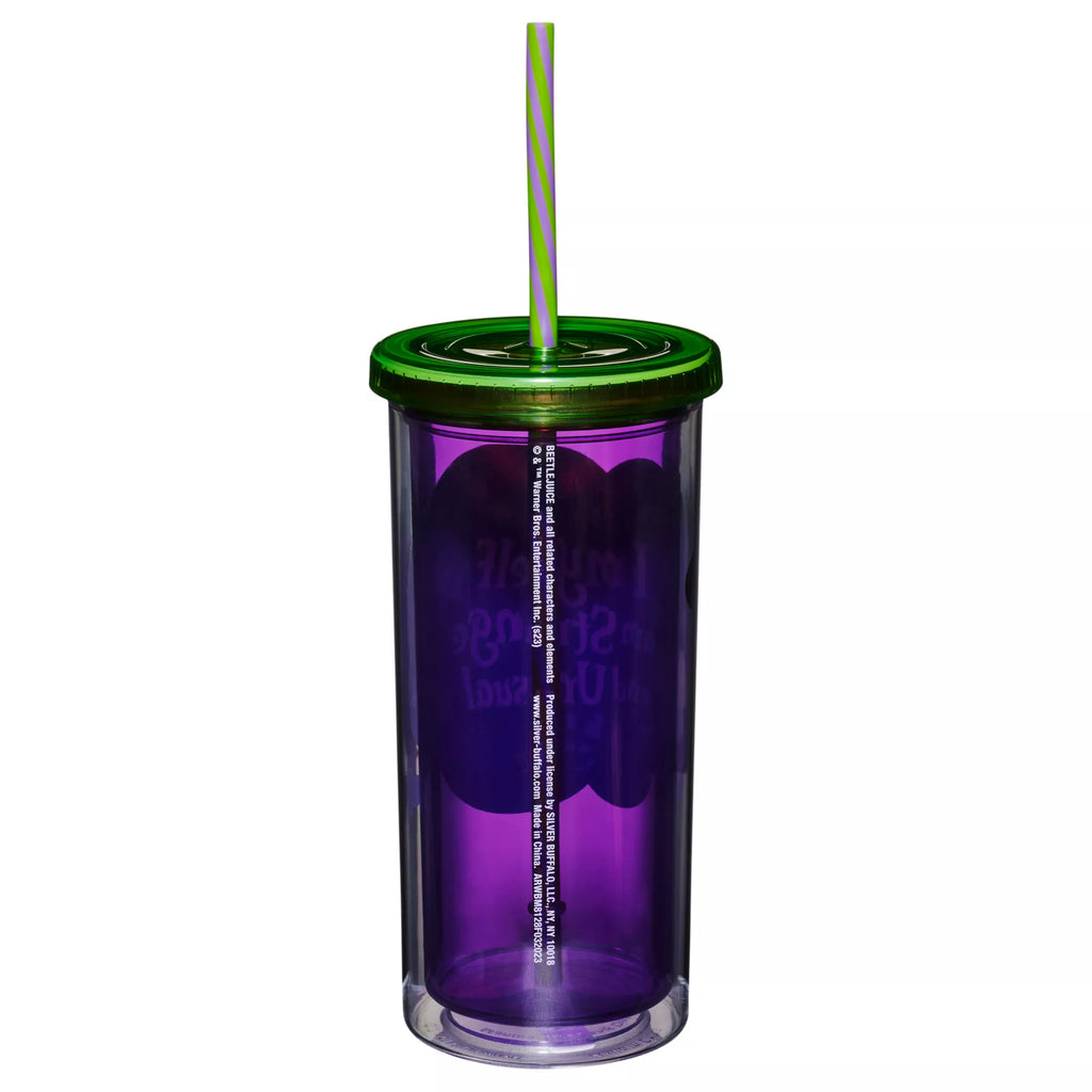 Beetlejuice Strange and Unusual Cup With Lid - 20 oz.