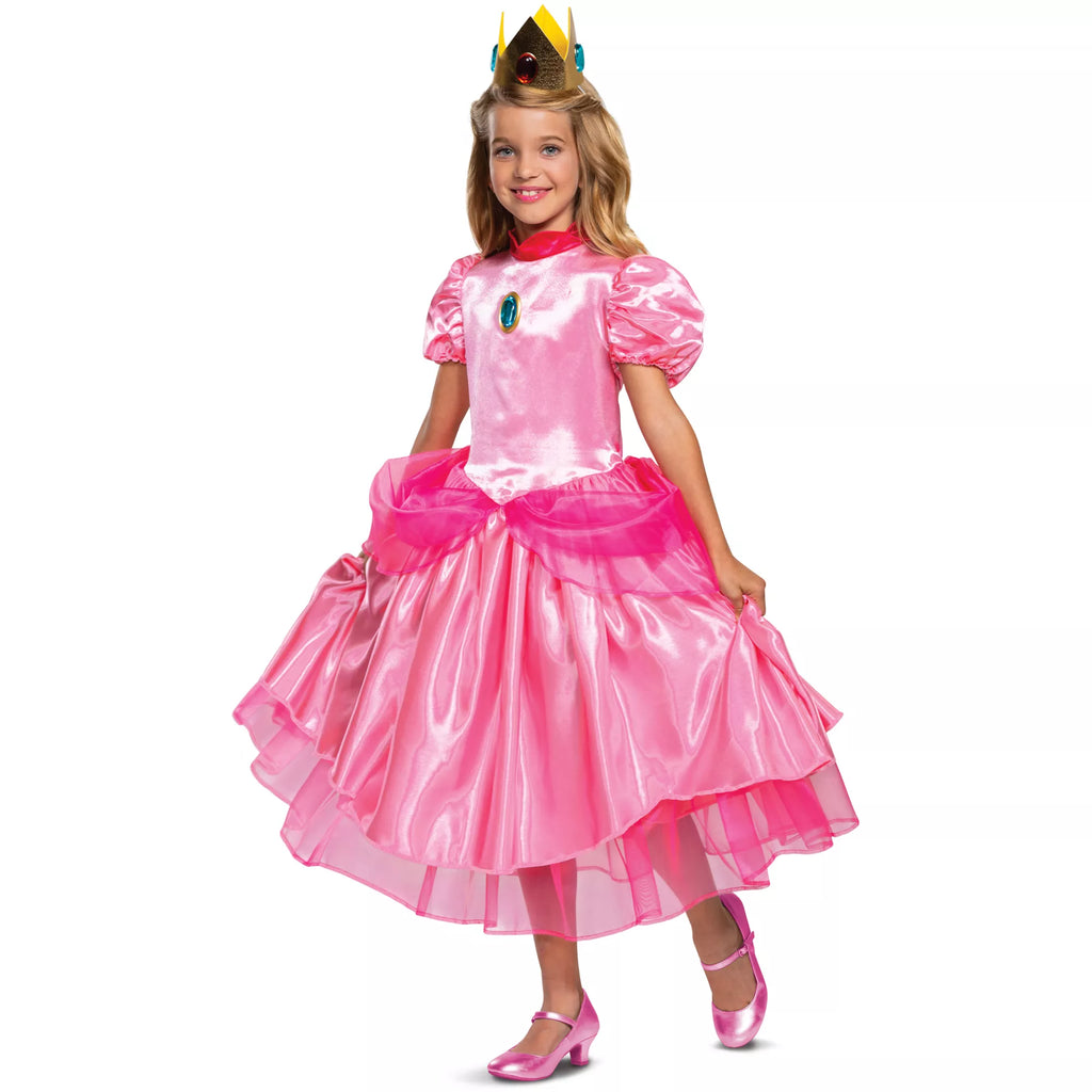 Kids Princess Peach Costume Deluxe - Mario Bros.
