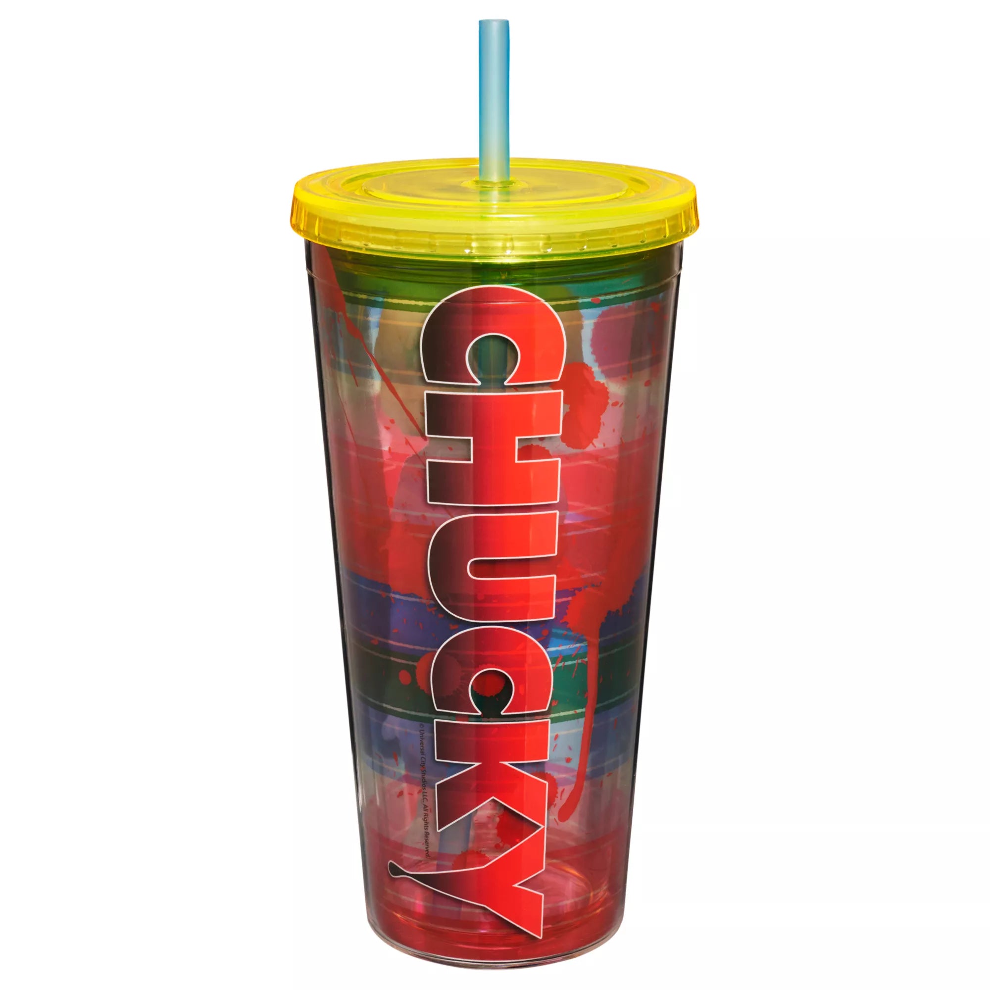 Striped Chucky Cup with Straw - 20 oz.