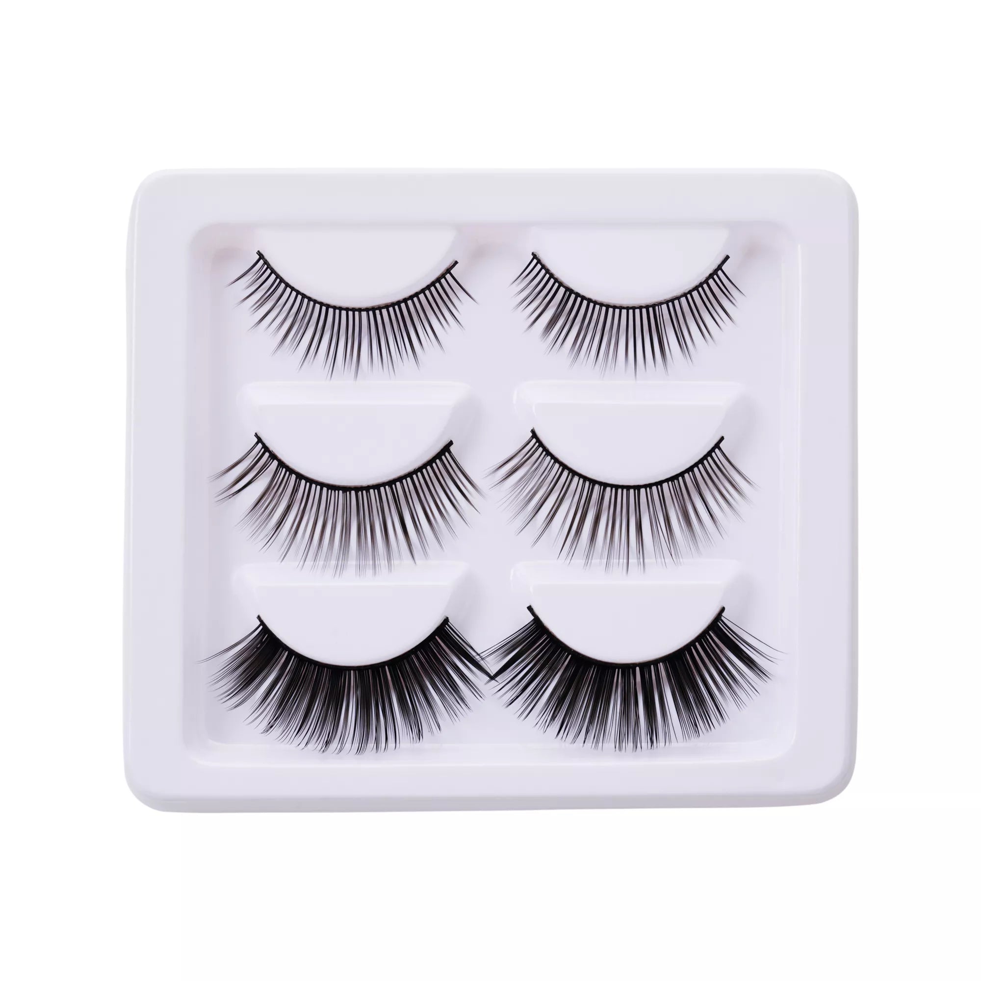 Black Eyelashes and Adhesive - 5 Pack