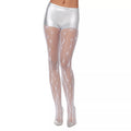 White Celestial Fishnet Tights