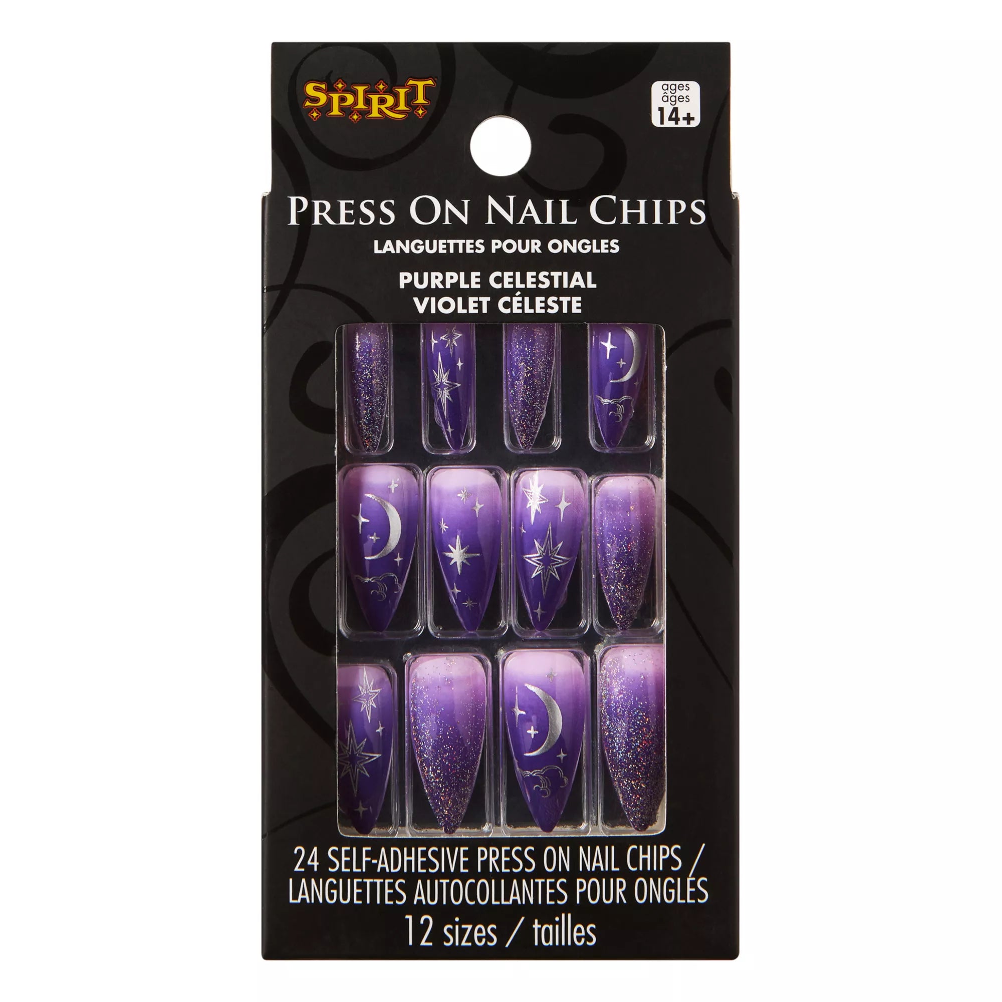 Purple Celestial Press-On Nails