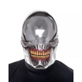 Chrome Smile Half Mask