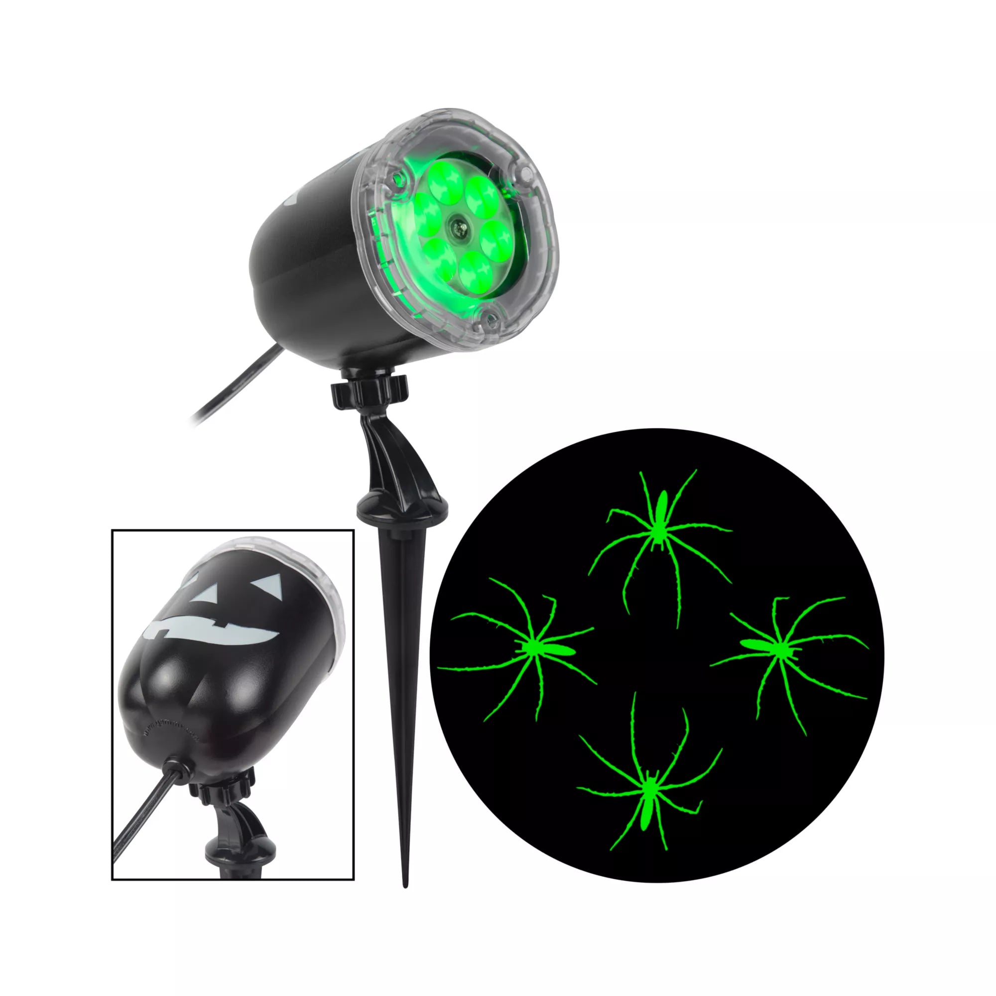 LED Spooky Spider Projection Spotlight