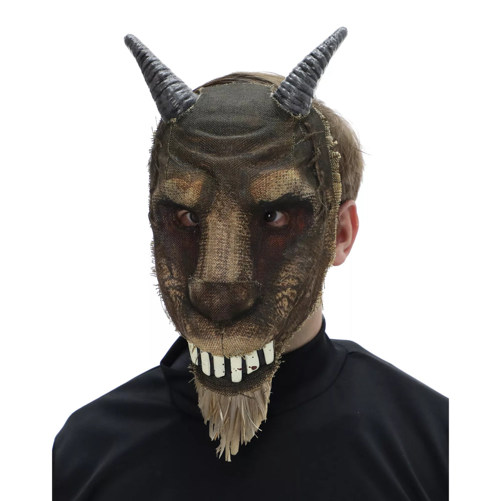 Bloody Burlap Goat Half Mask