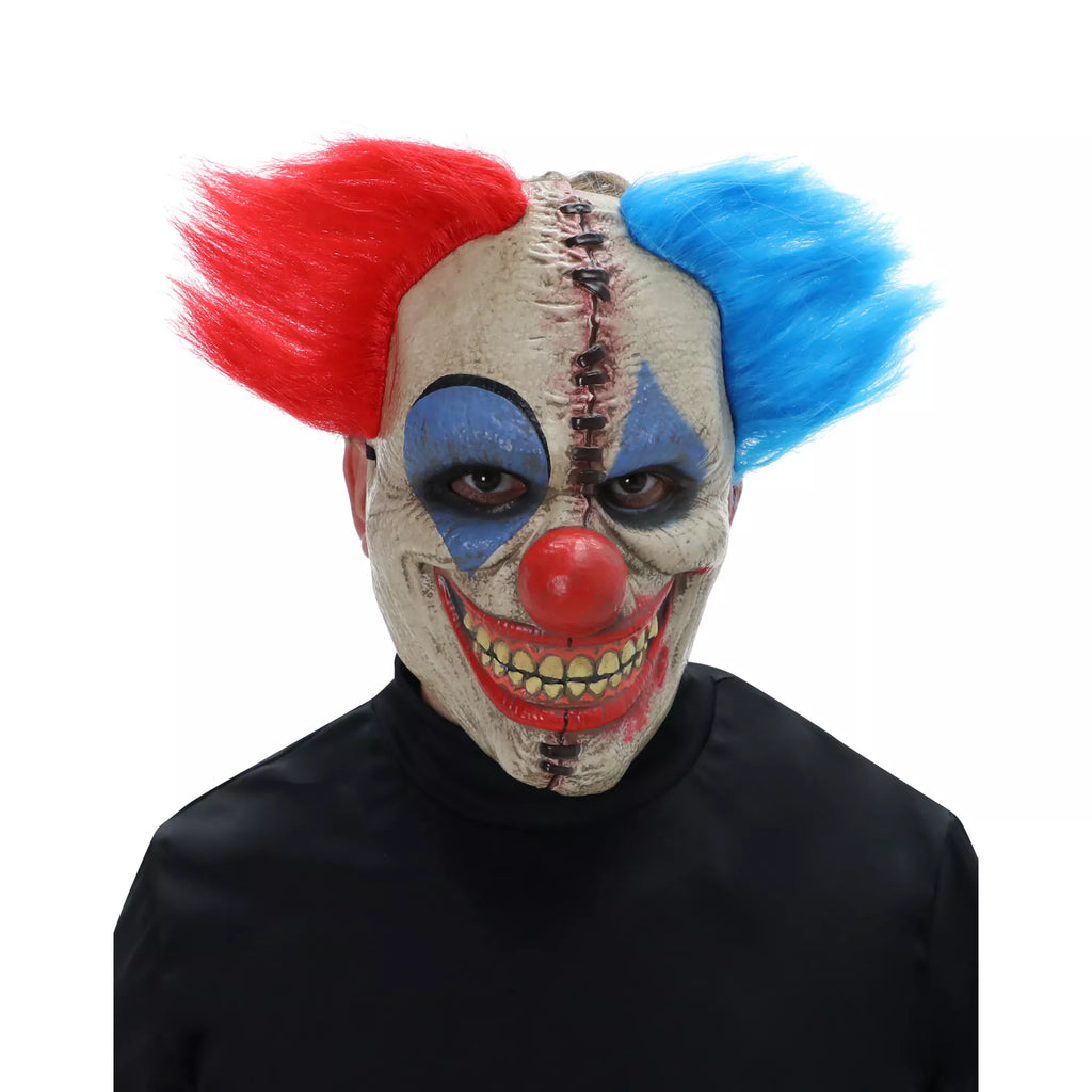 Double Vision Clown Half Mask