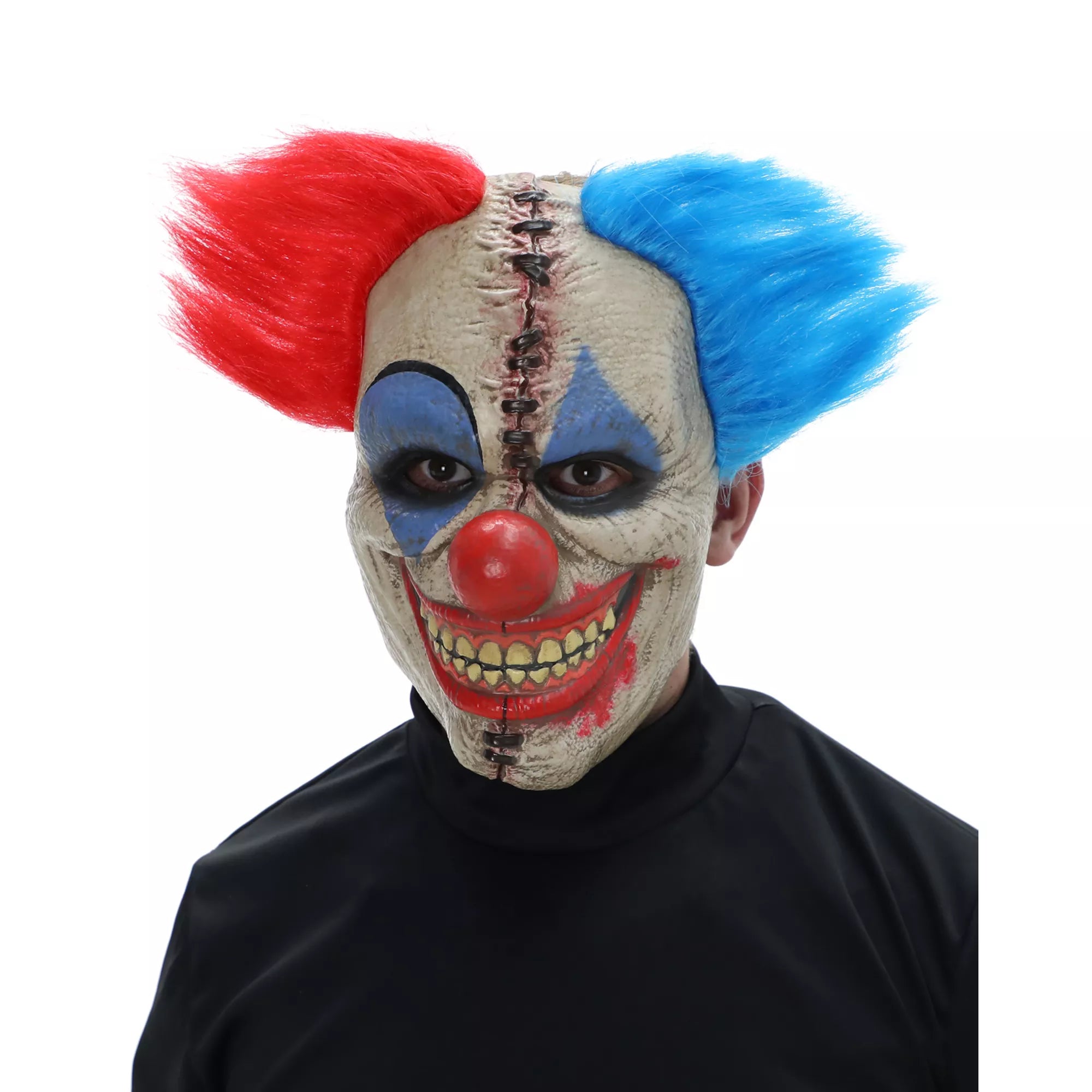Double Vision Clown Half Mask