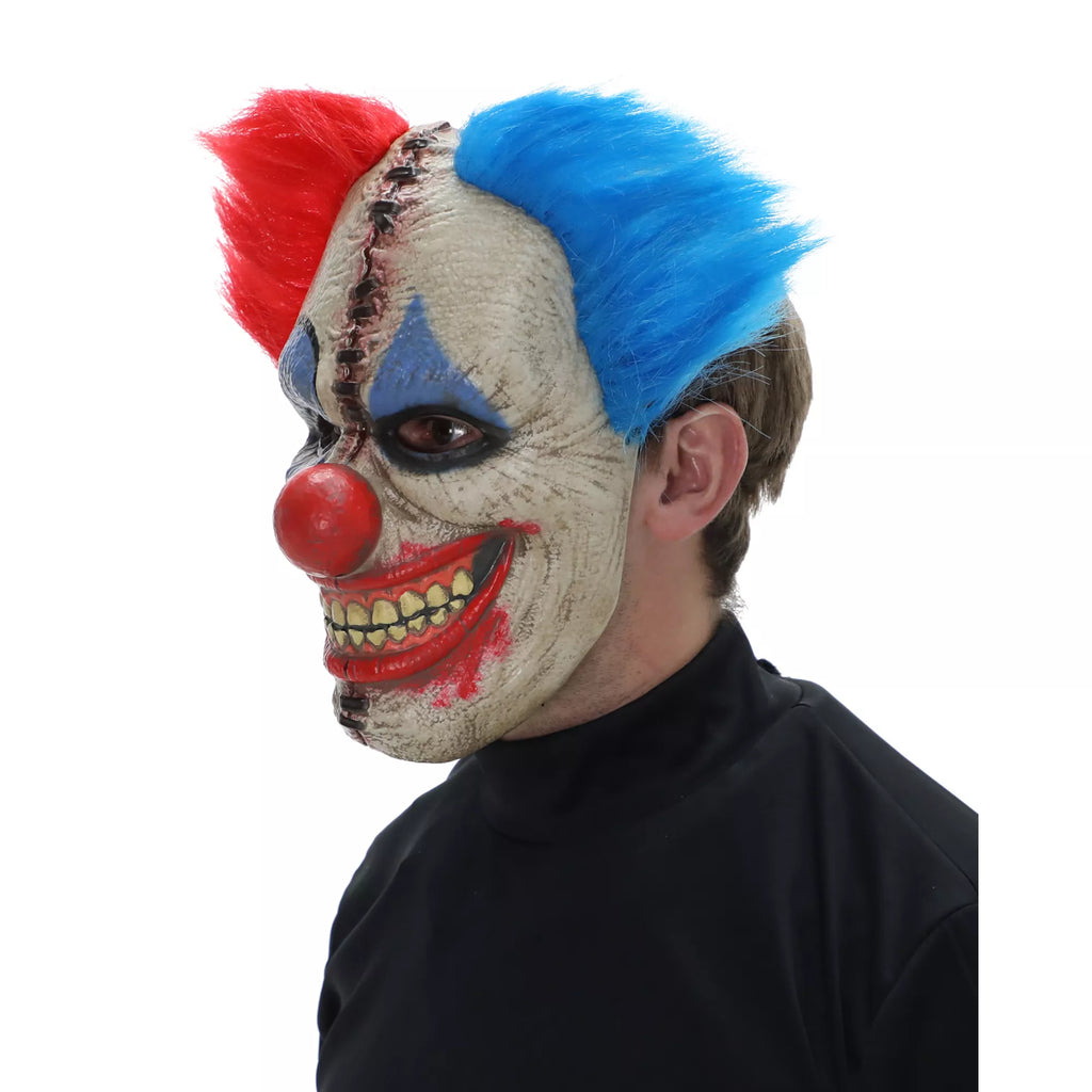 Double Vision Clown Half Mask