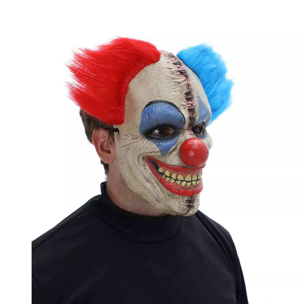 Double Vision Clown Half Mask