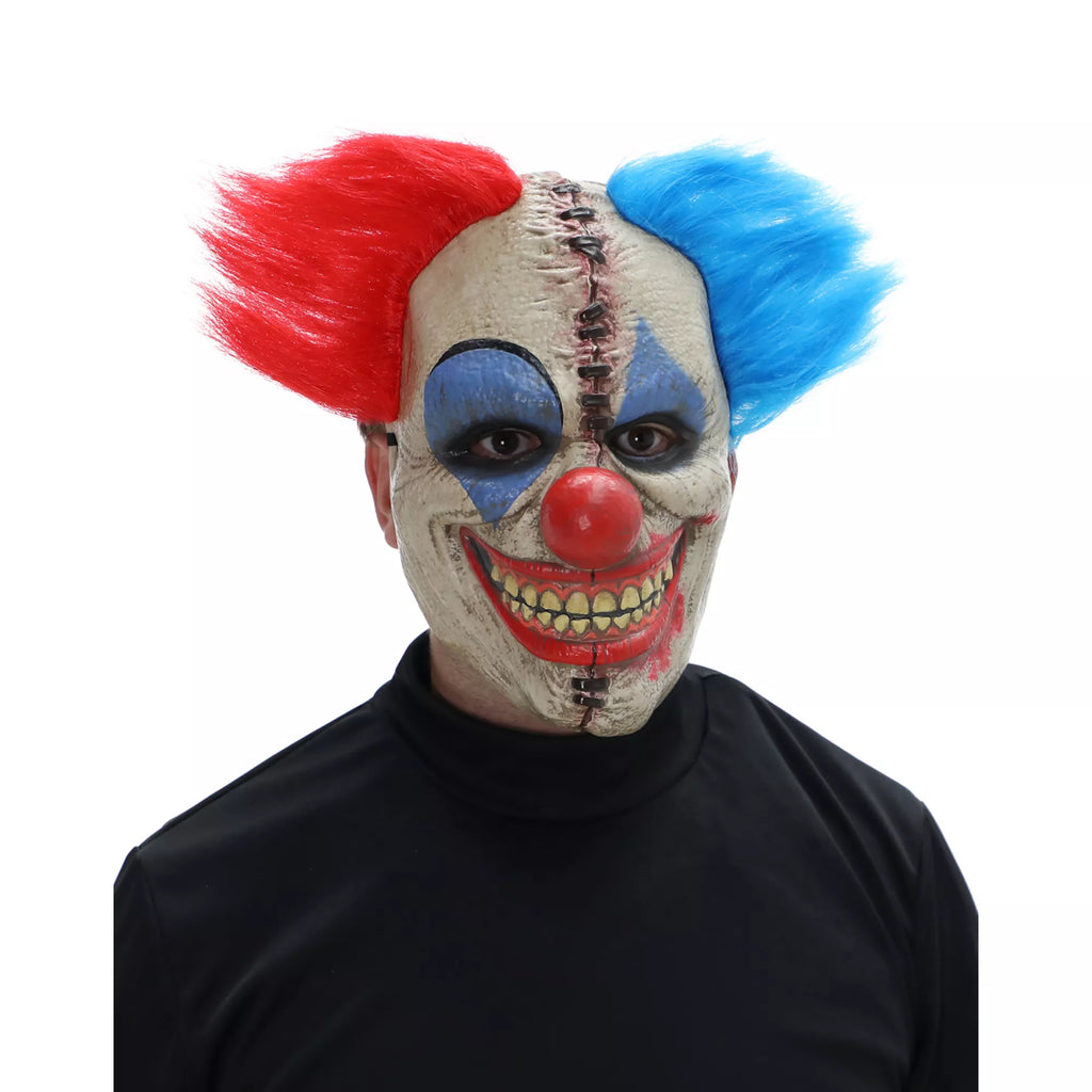 Double Vision Clown Half Mask