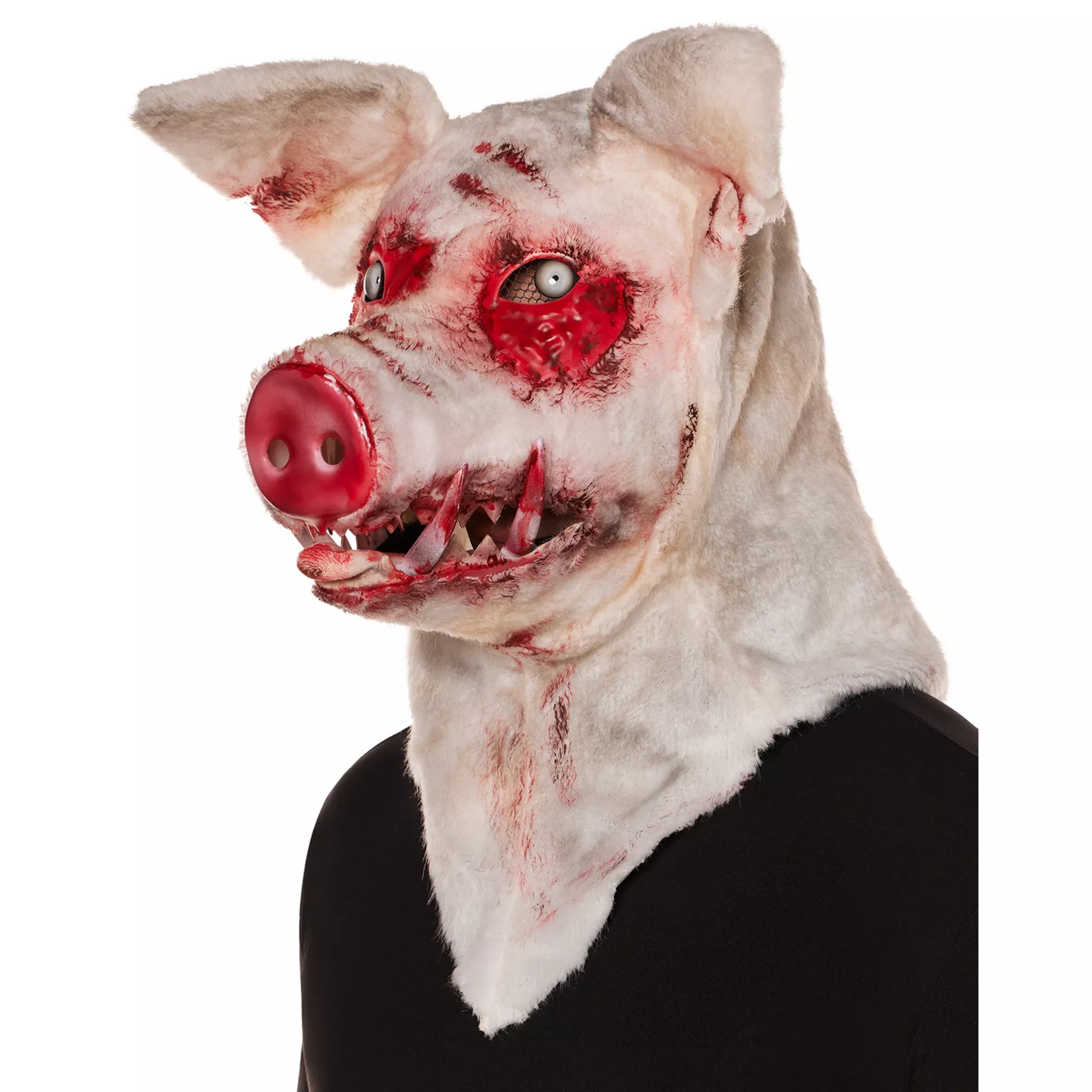 Moving Mouth Bloody Pig Full Mask