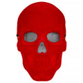 Red Velvet Skull Half Mask