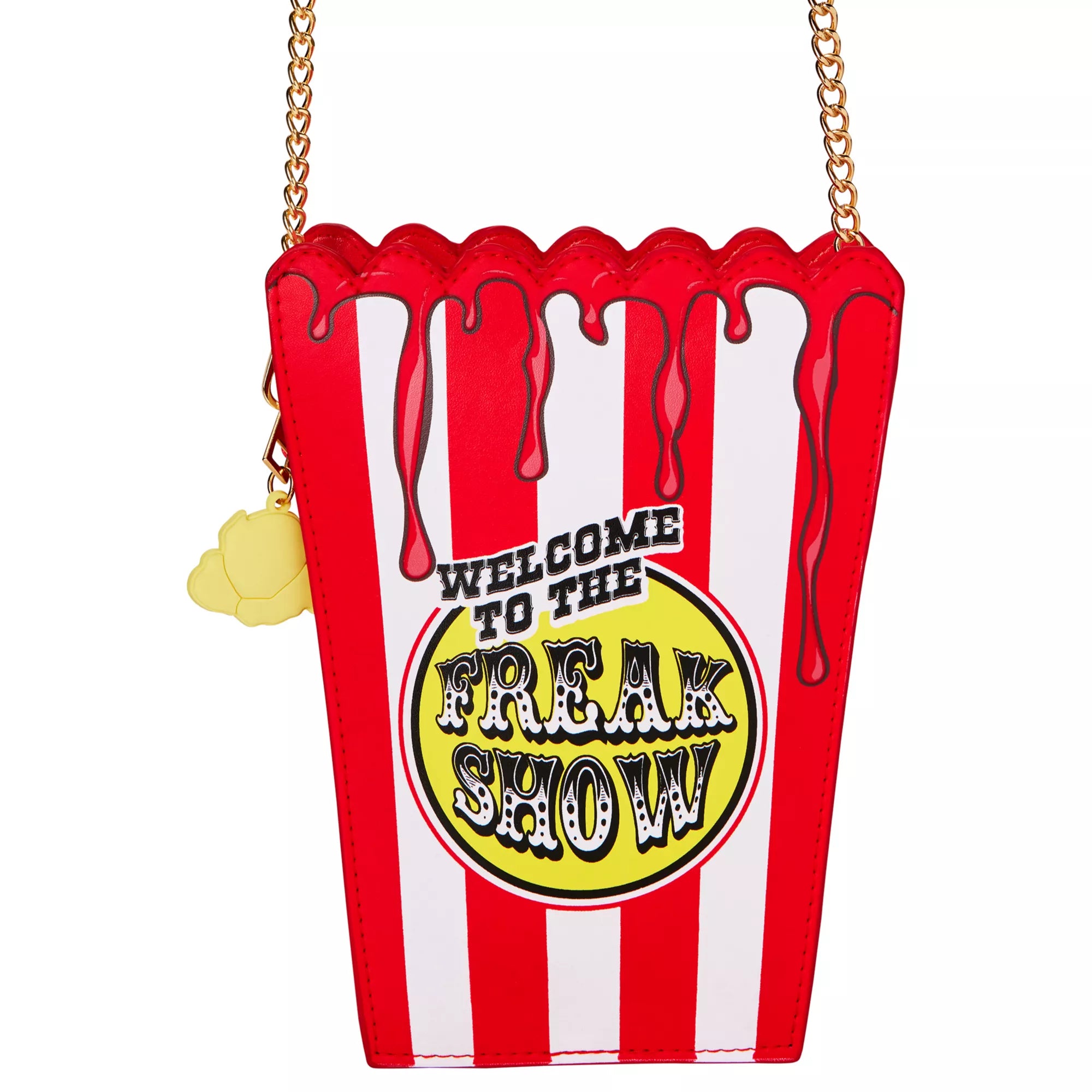 Scary Clown Popcorn Crossbody Bag