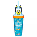 Bluey Molded Cup with Straw