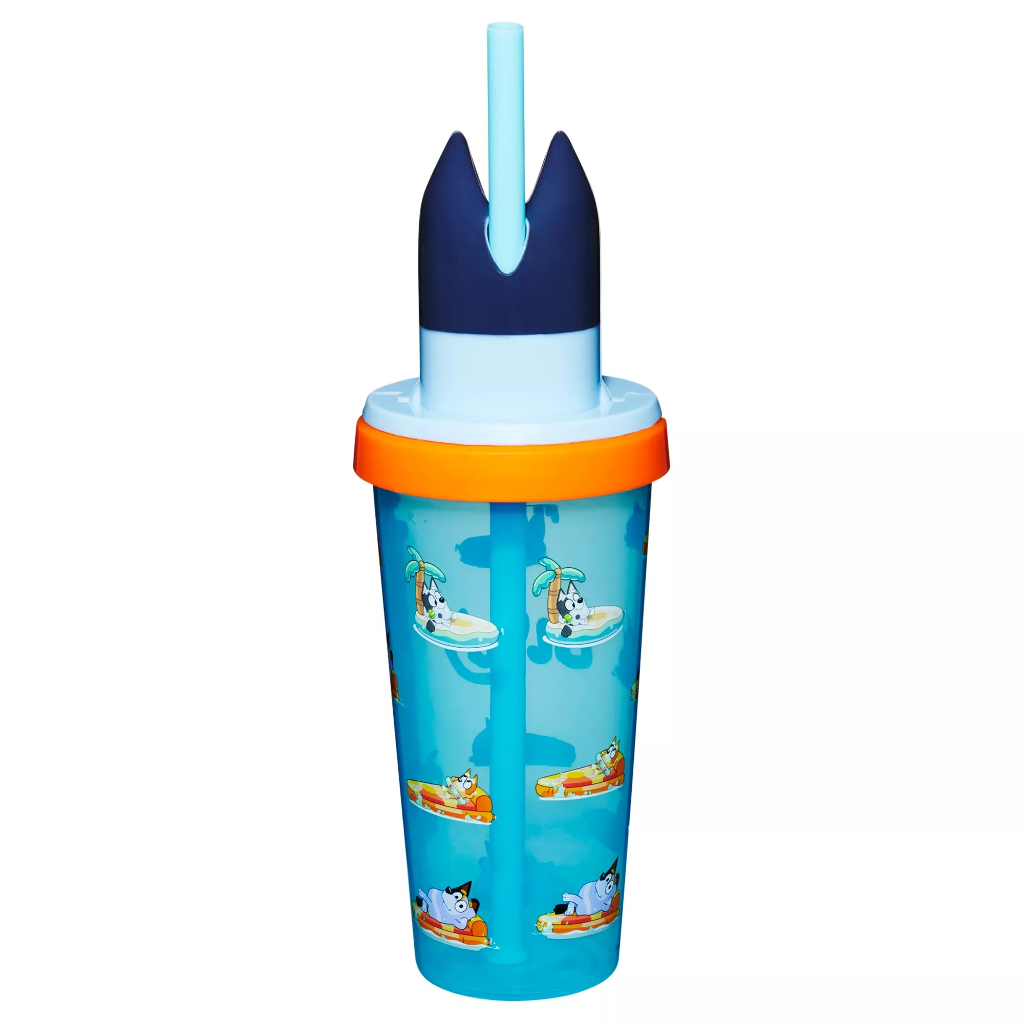 Bluey Molded Cup with Straw