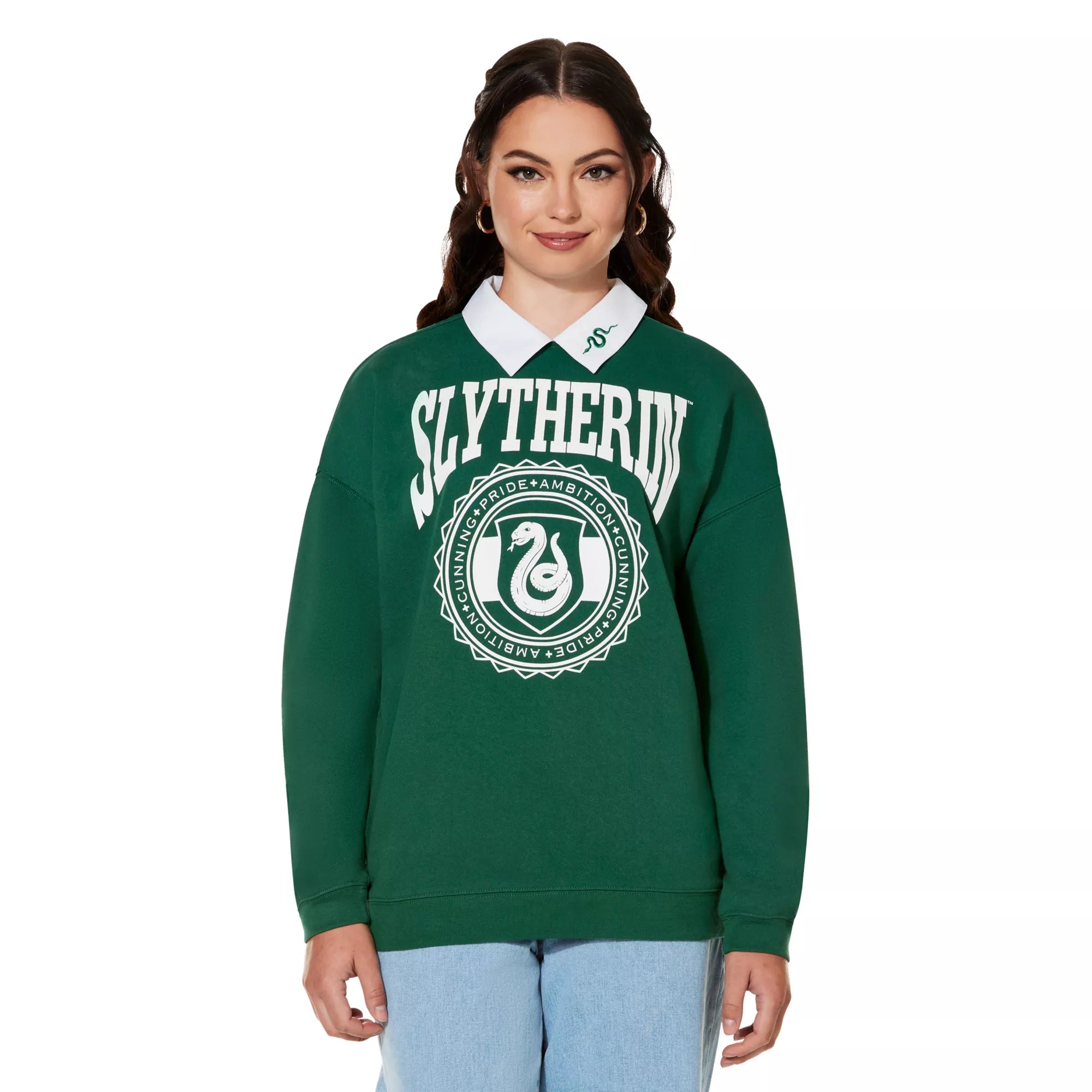Slytherin Collared Crewneck - Harry Potter