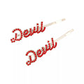 Red Devil Hair Clips