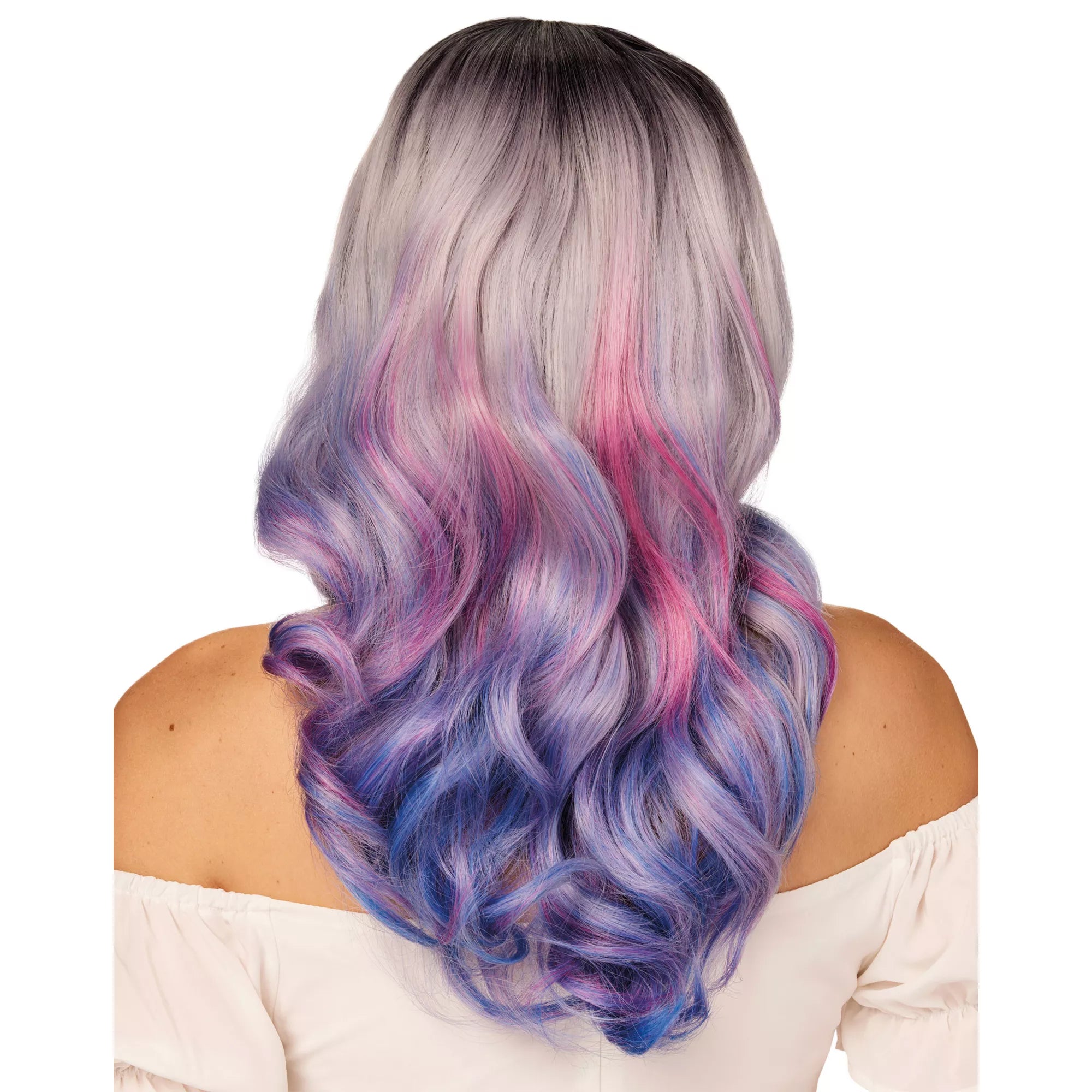 Heat Resistant Cotton Candy Purple Wig