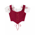Burgundy Pirate Corset Top