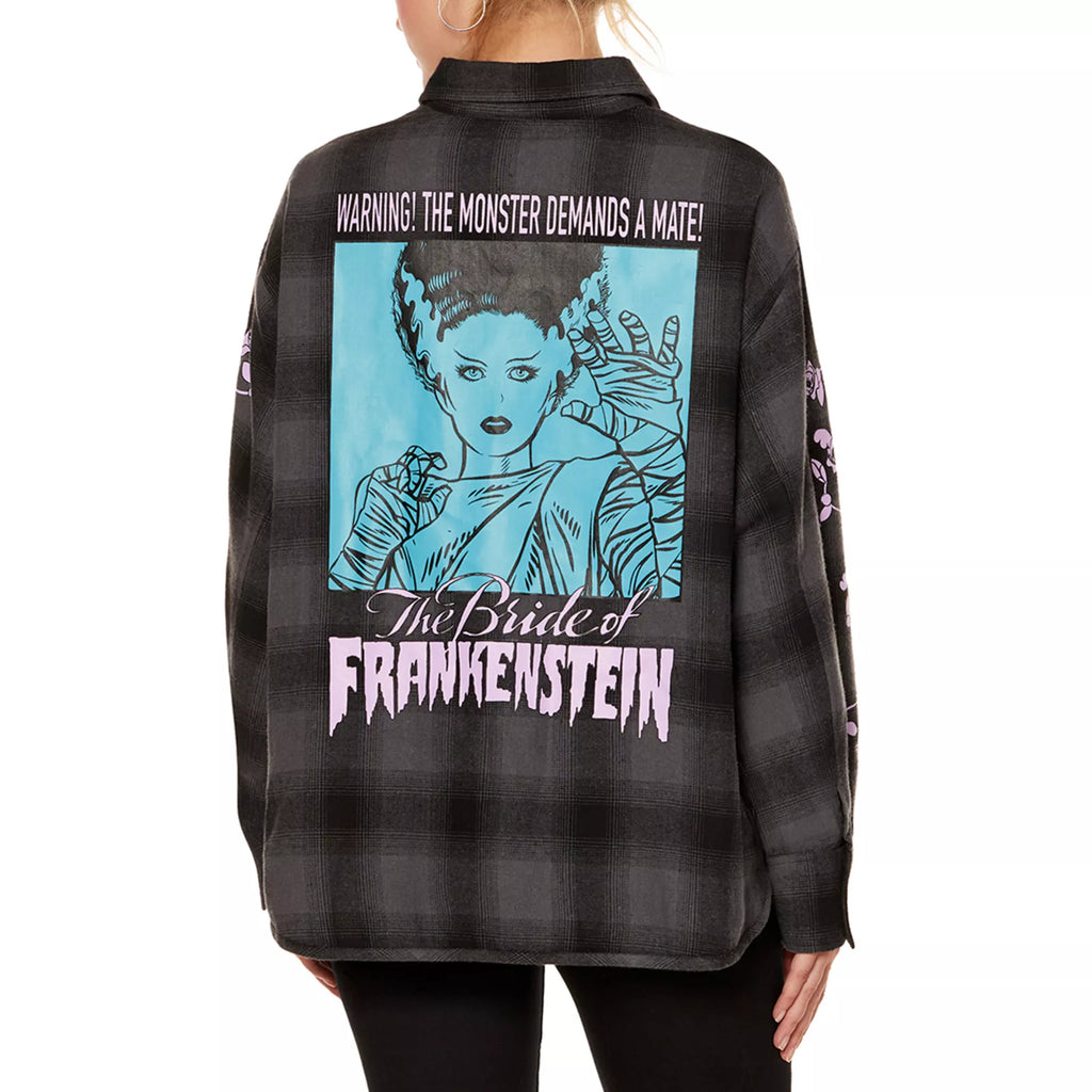 Bride of Frankenstein Flannel Shirt - Universal Monsters