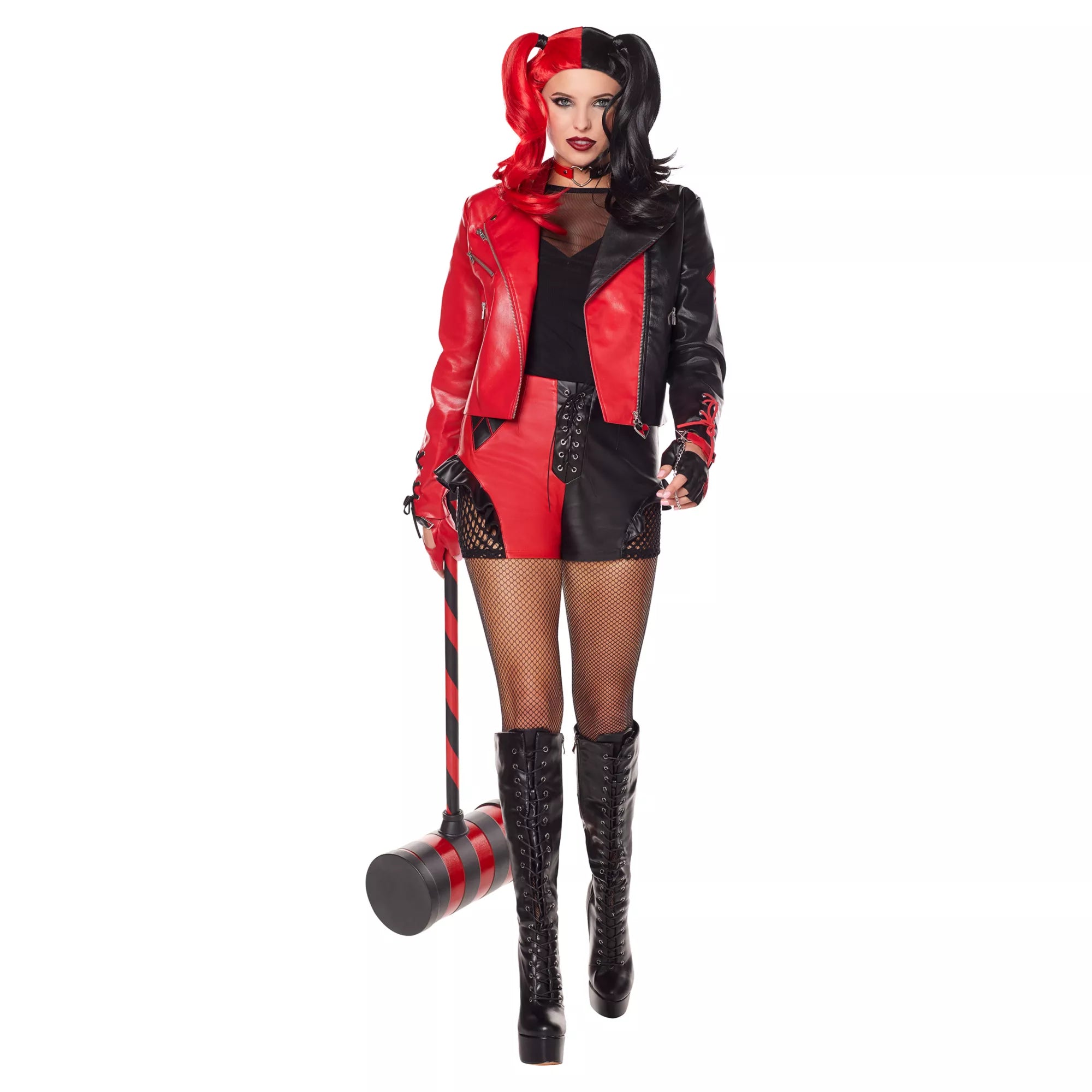 Adult Harley Quinn Faux Leather Jacket - DC Villains