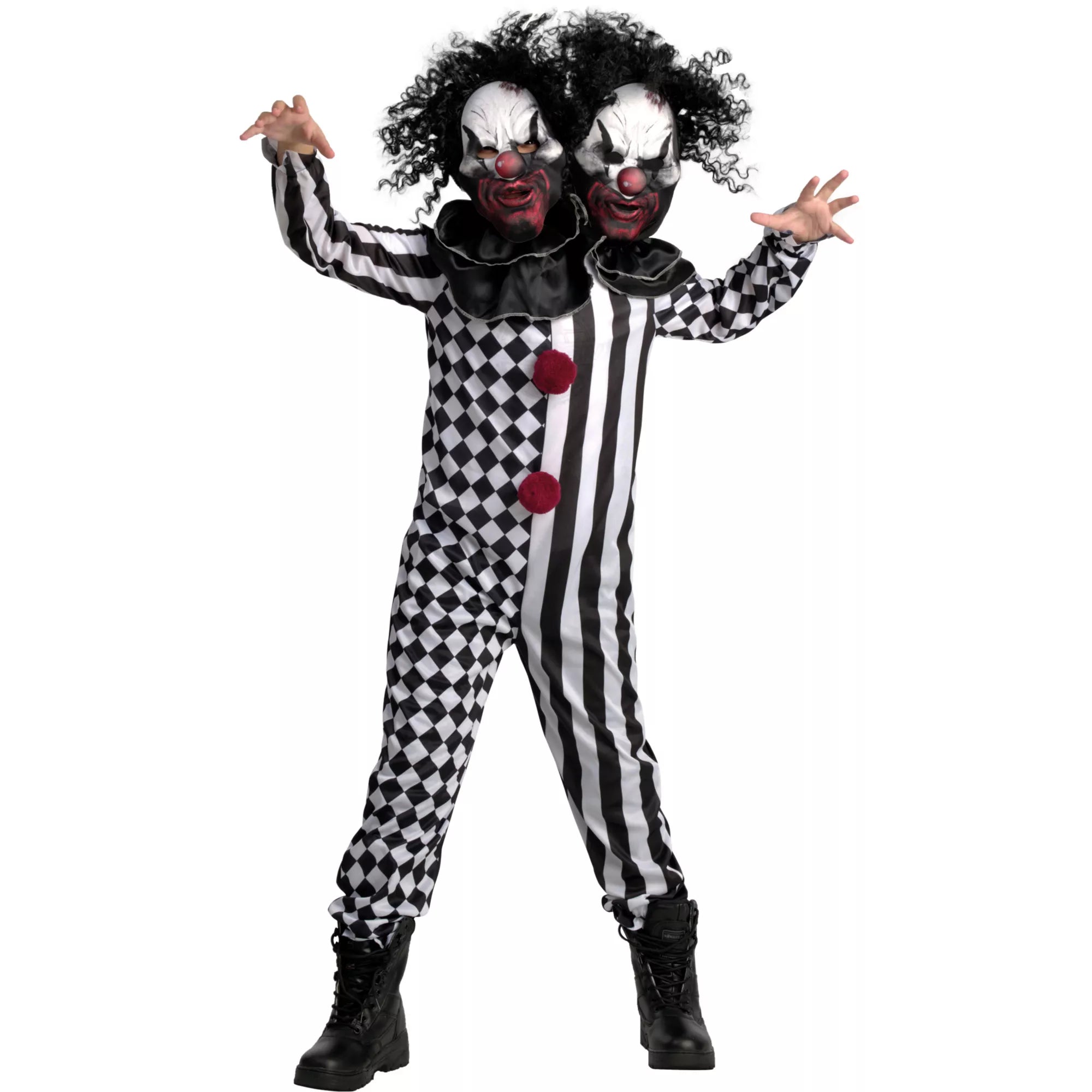 Kids Two-Headed Clown Costume