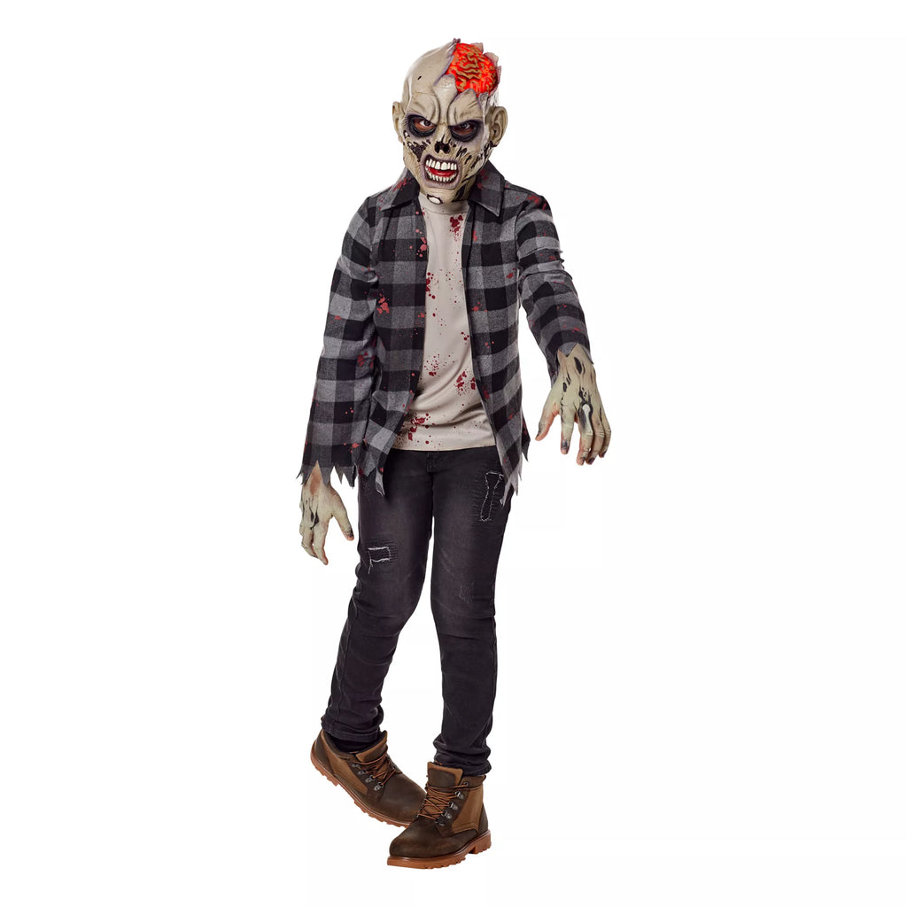 Kids Light-Up Undead Zombie Costume