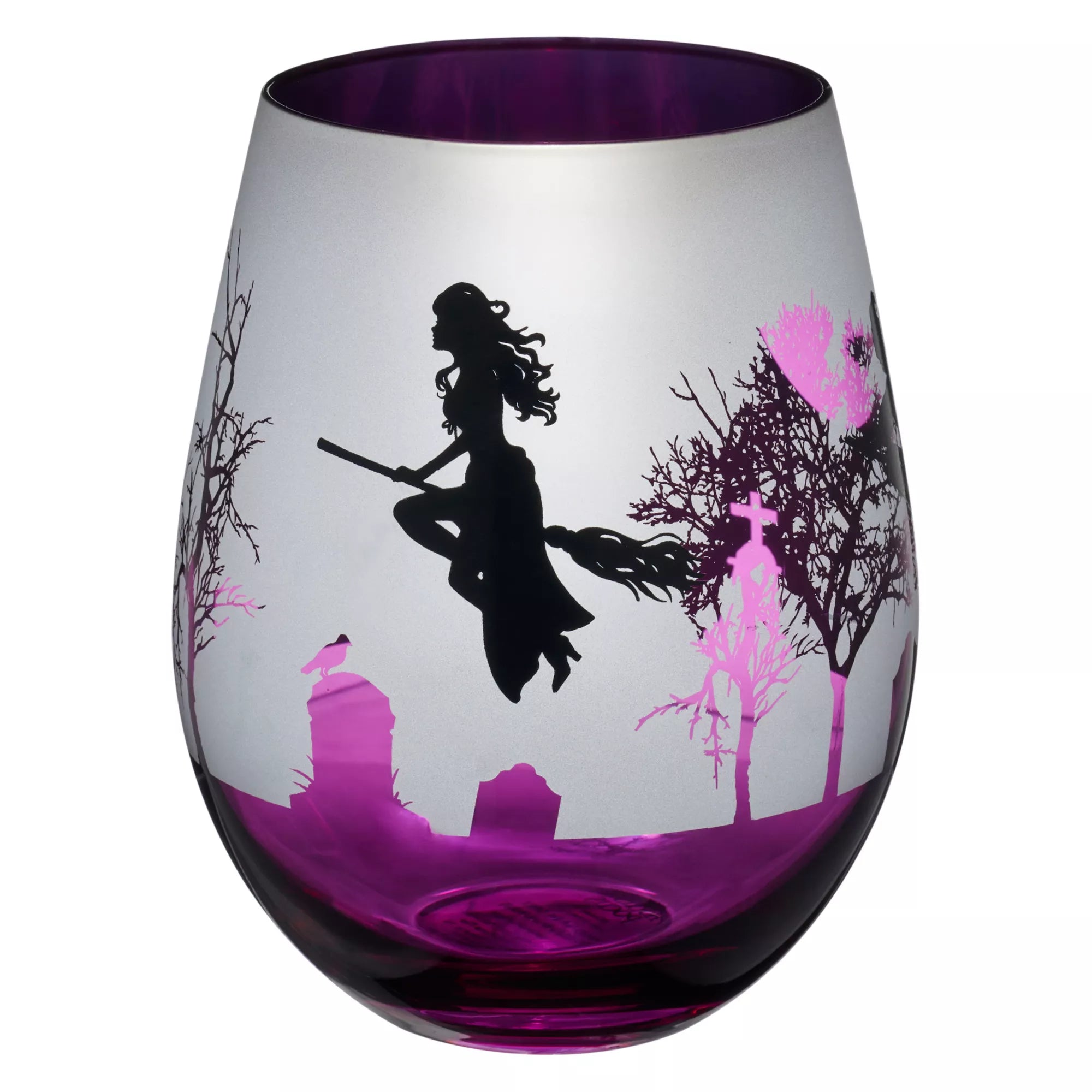 Hocus Pocus Frosted Stemless Glass - 16 oz.