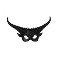 Black Horned Masquerade Eye Mask