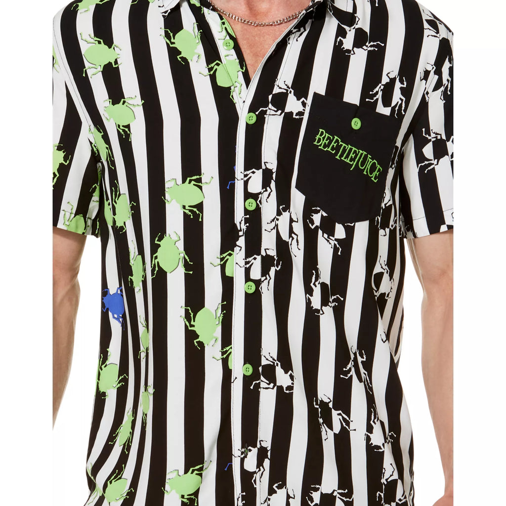 Beetlejuice Spider Button Down Shirt