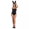 Adult Black Strapless Bodysuit