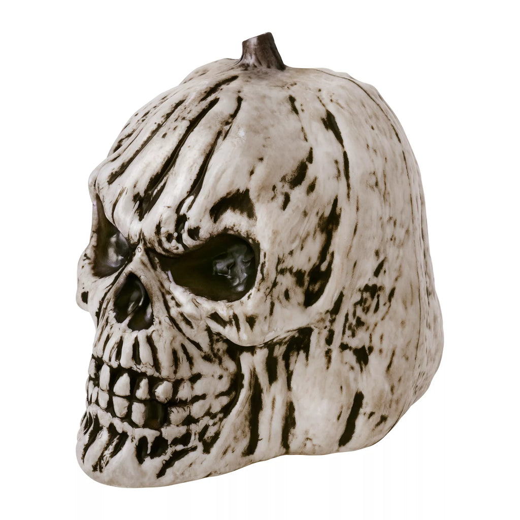 Black and White Pumpkin Skull