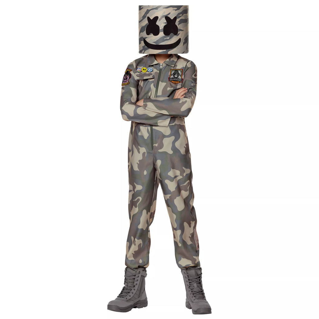Kids Camo Marshmello Costume