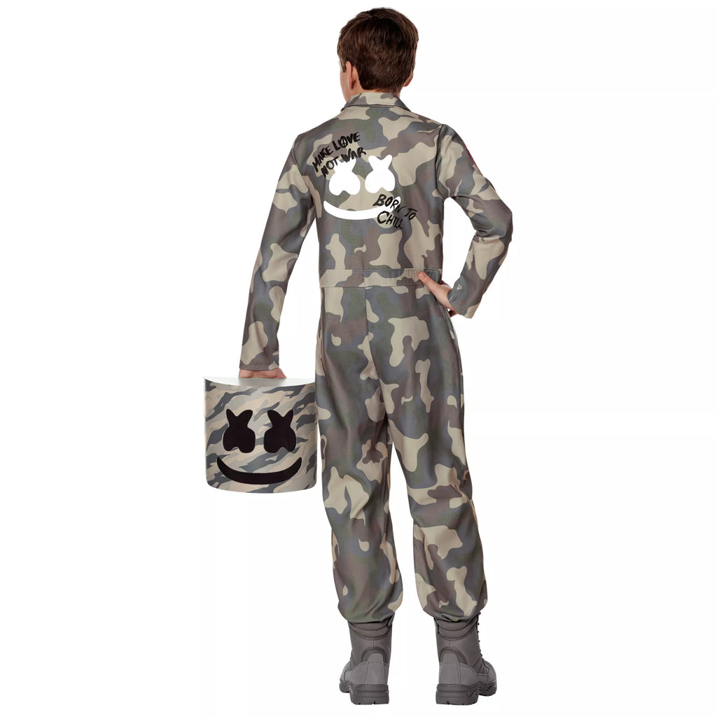 Kids Camo Marshmello Costume