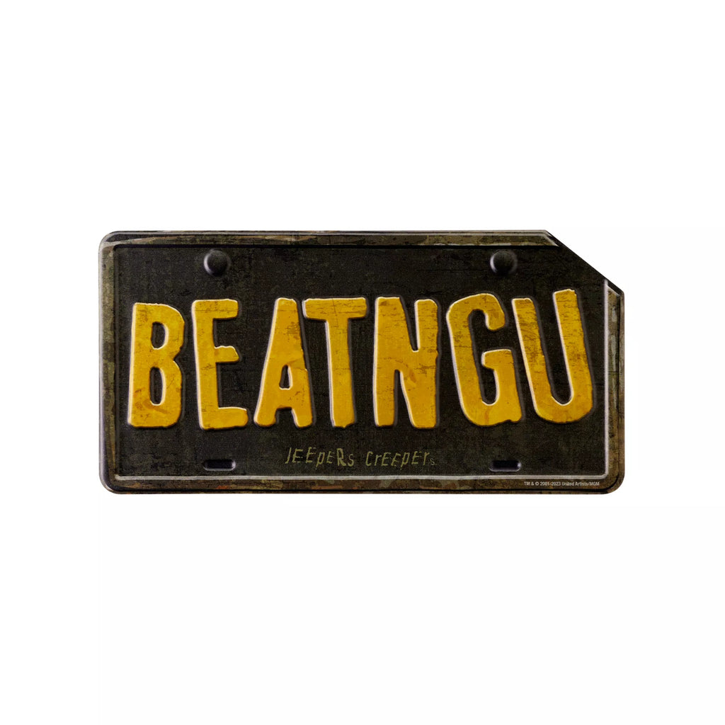 Jeepers Creepers License Plate Sign