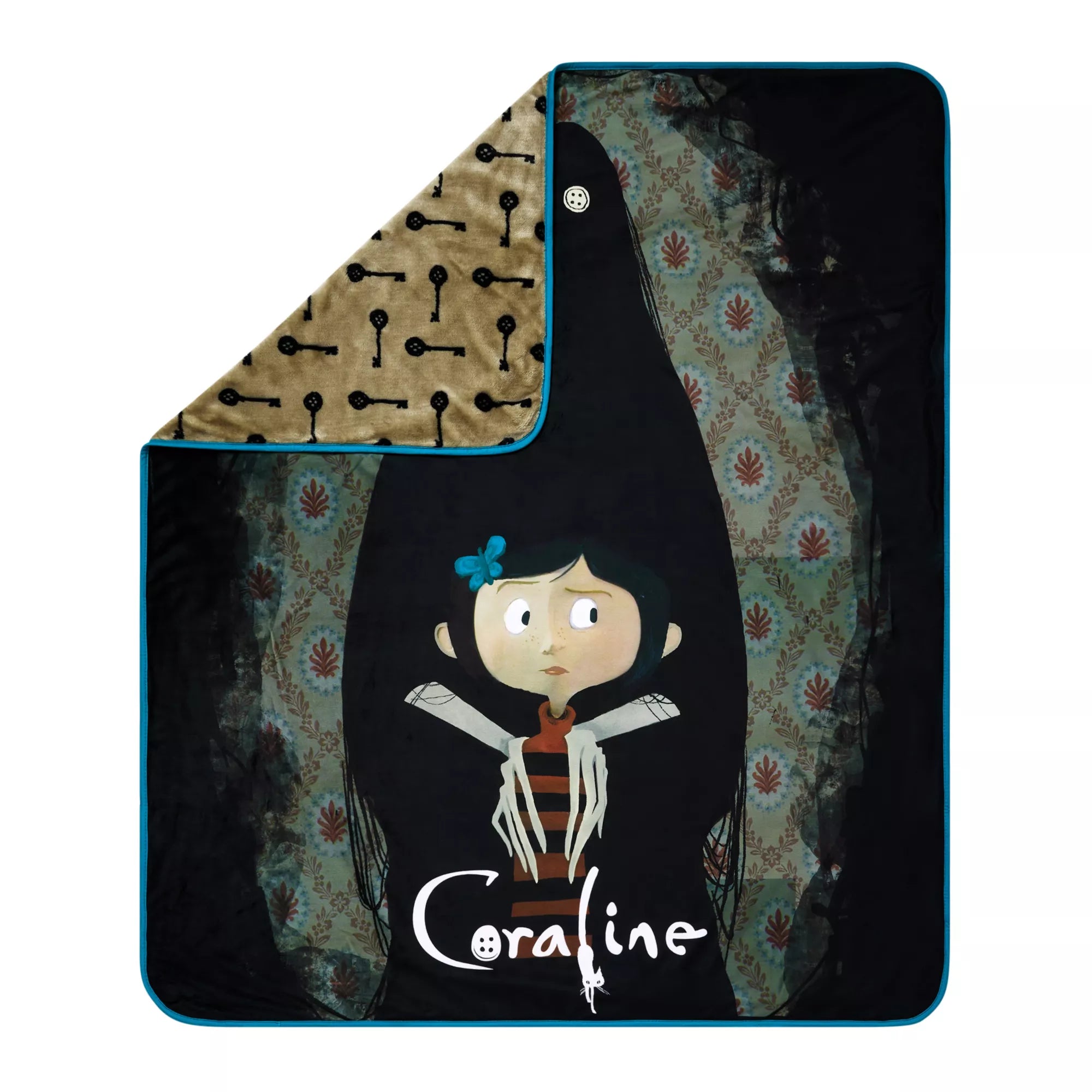 Coraline Reversible Fleece Blanket