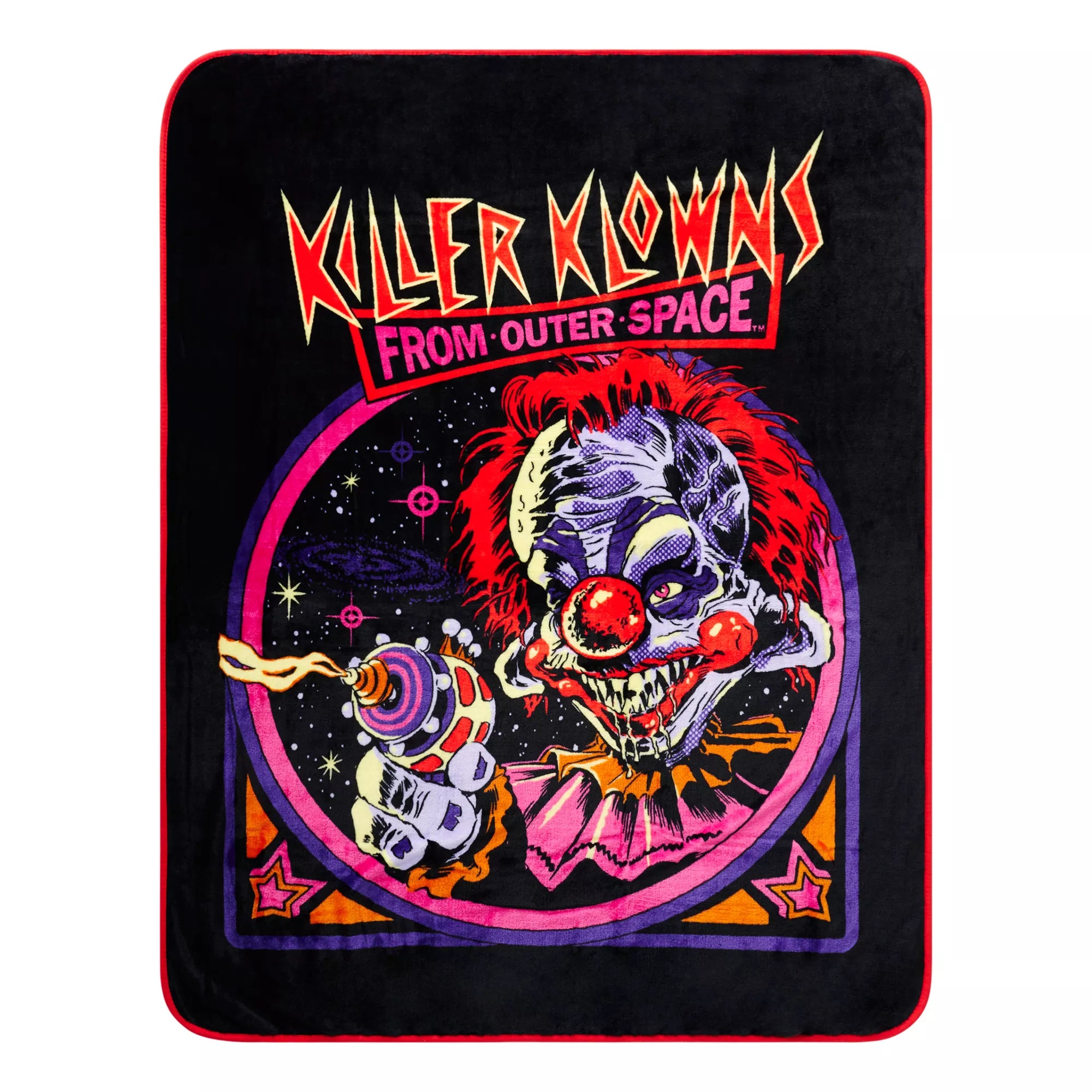 Killer Klowns from Outer Space Retro Fleece Blanket