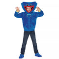 Kids Huggy Wuggy Zip-Up Costume Top - Poppy Playtime