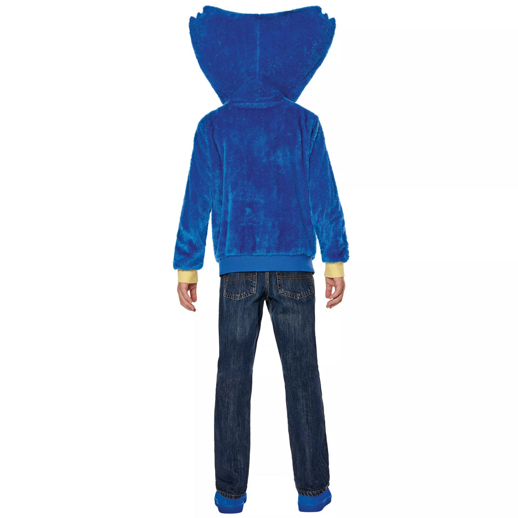 Kids Huggy Wuggy Zip-Up Costume Top - Poppy Playtime