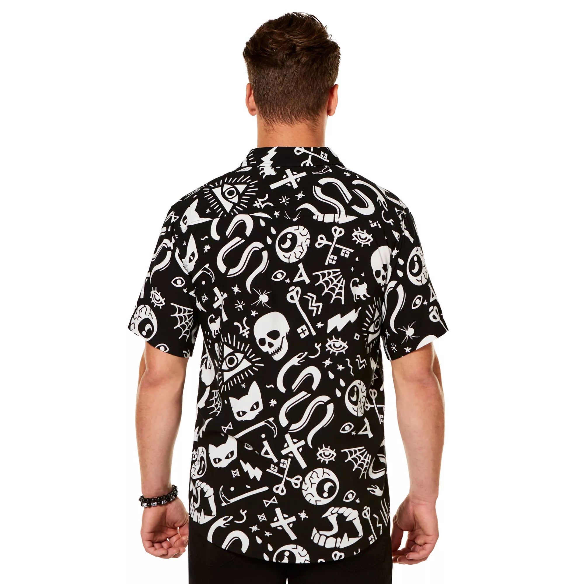 Adult Mystical Icons Button Up Shirt