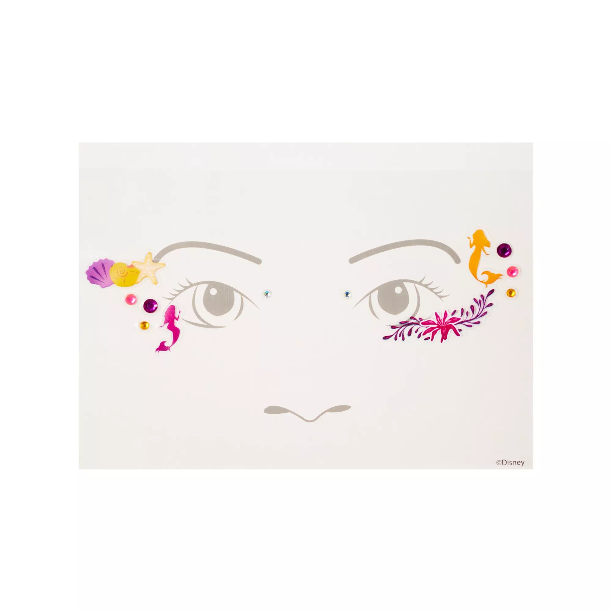 The Little Mermaid Face Decal - Disney Princess