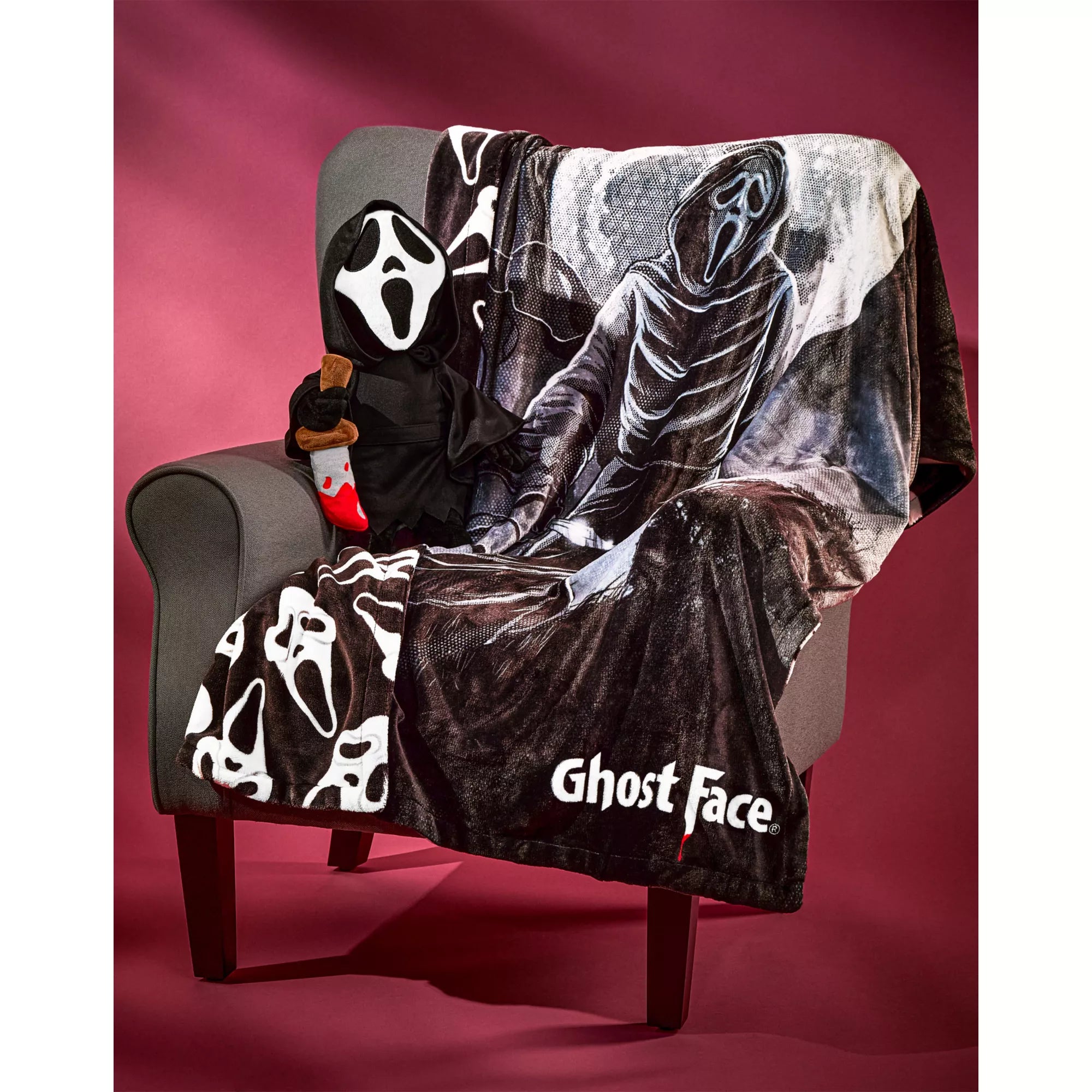 Ghost Face Reversible Fleece Blanket