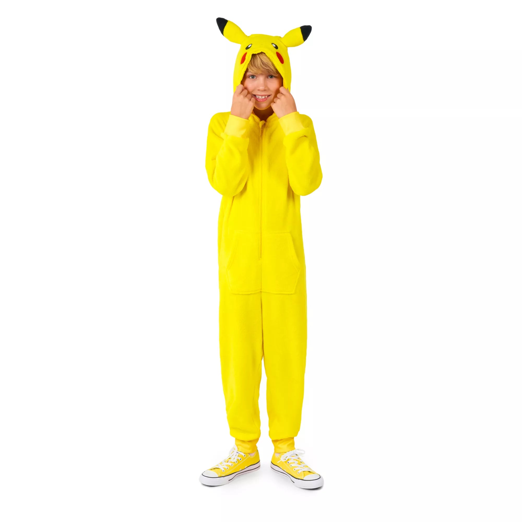 Kids Hooded Pikachu Jumpsuit - Pokémon