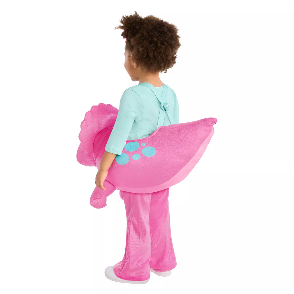 Toddler Pink Dino Ride-Along Costume