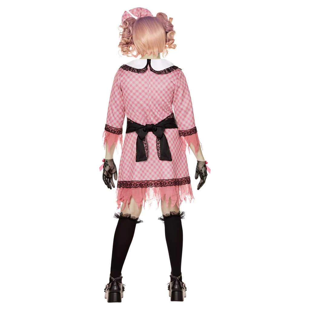 Kids Pink Doll Costume