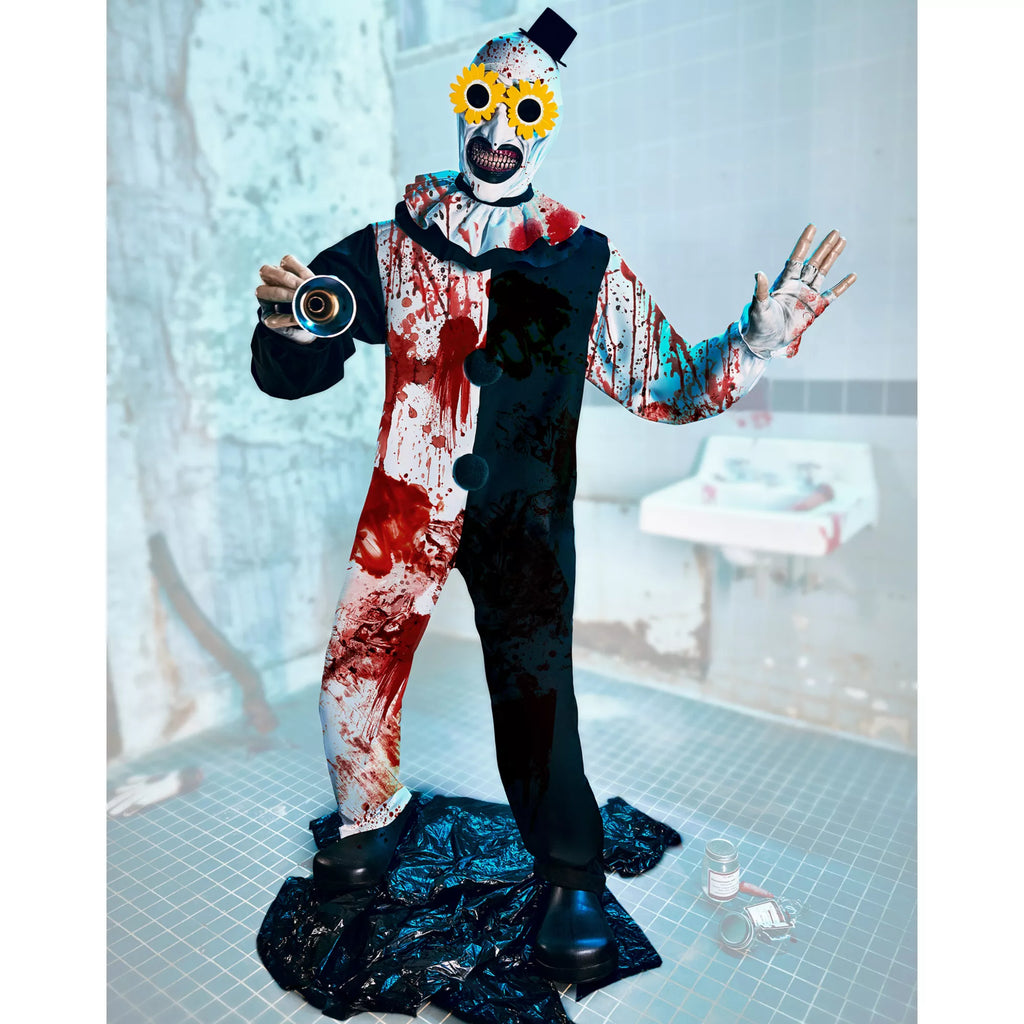 6 Ft 2 In Art the Clown Animatronic - Terrifier