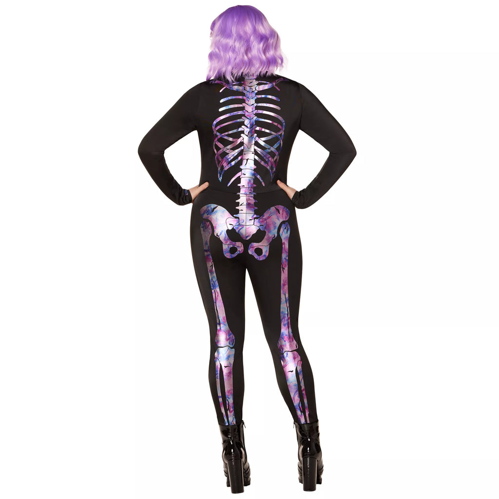 Adult Neon Skeleton Catsuit