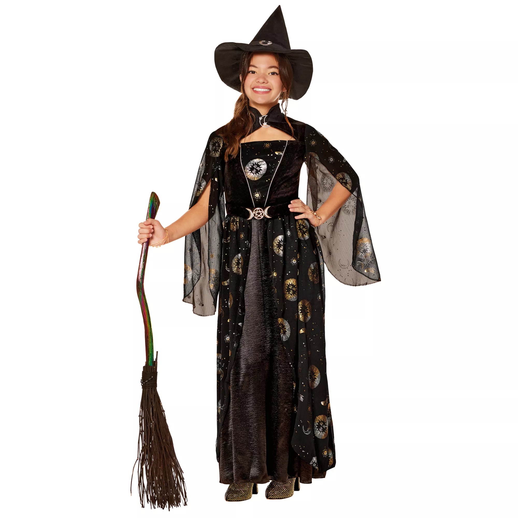 Kids Gold Dust Celestial Witch Costume