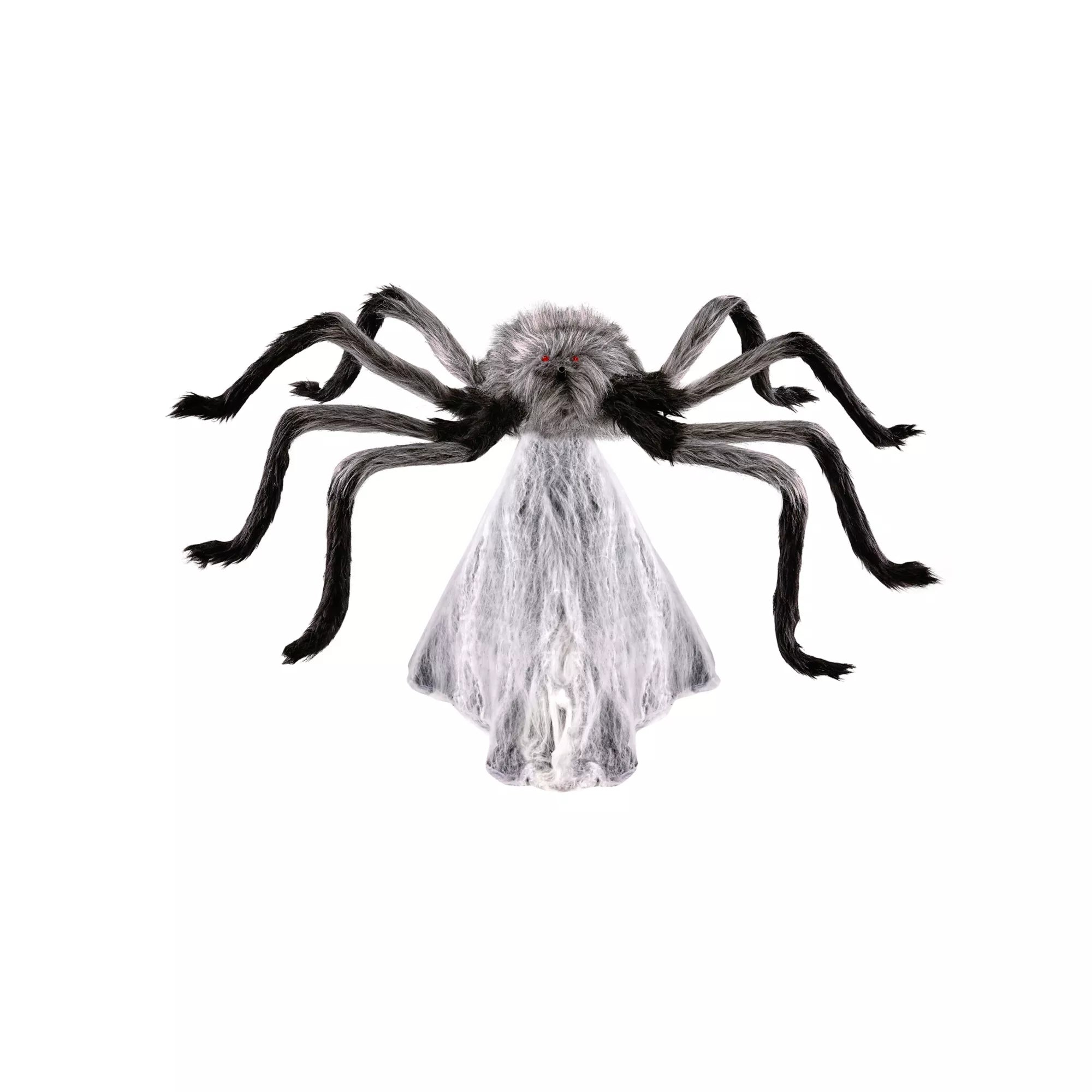 21 In LED Gray Jumping Spider Animatronic